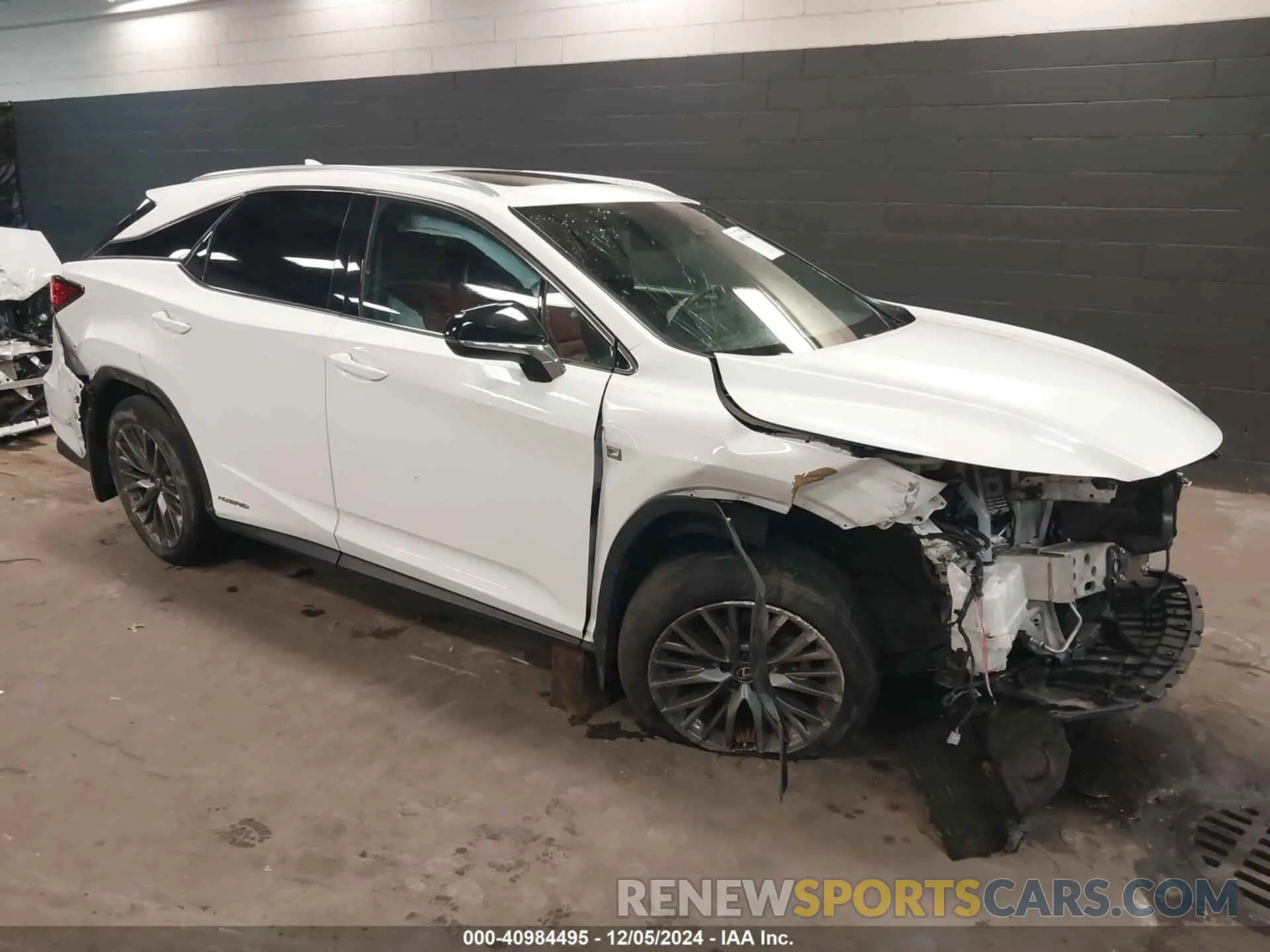 1 fotografías del automóvil dañado 2T2SGMDA1NC083638 LEXUS RX 450H 2022