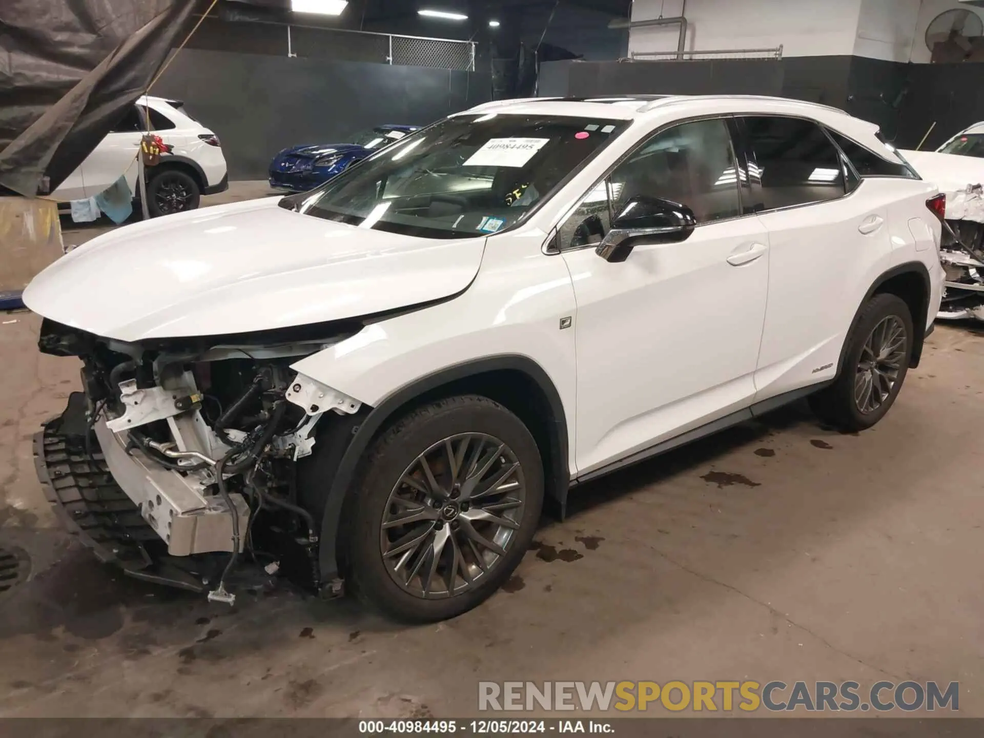 2 fotografías del automóvil dañado 2T2SGMDA1NC083638 LEXUS RX 450H 2022