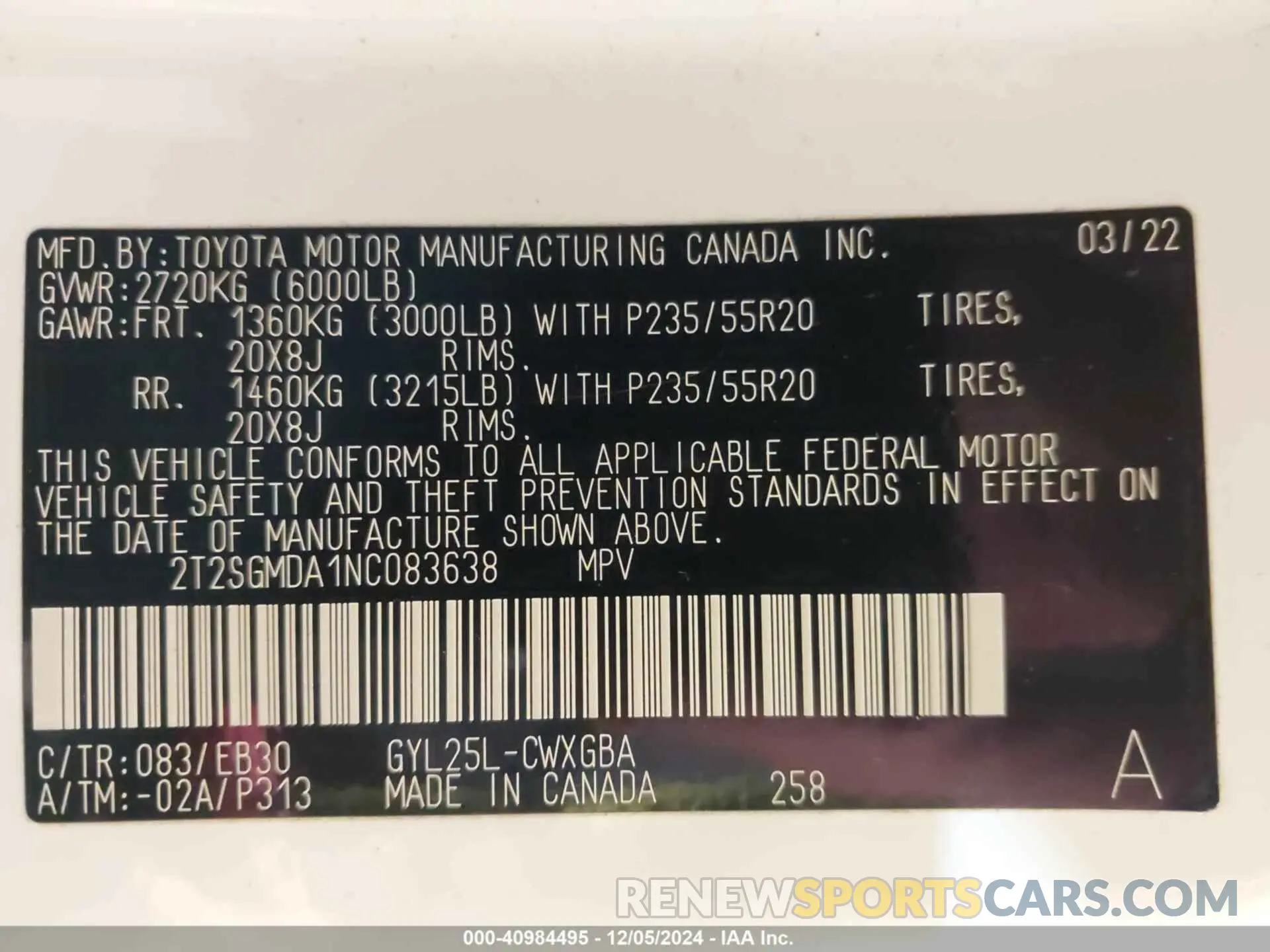 9 fotografías del automóvil dañado 2T2SGMDA1NC083638 LEXUS RX 450H 2022