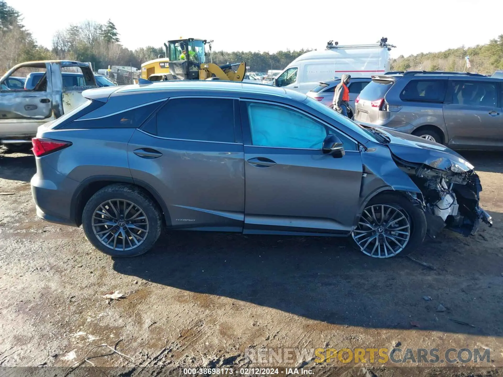 14 fotografías del automóvil dañado 2T2SGMDA4NC073847 LEXUS RX 450H 2022