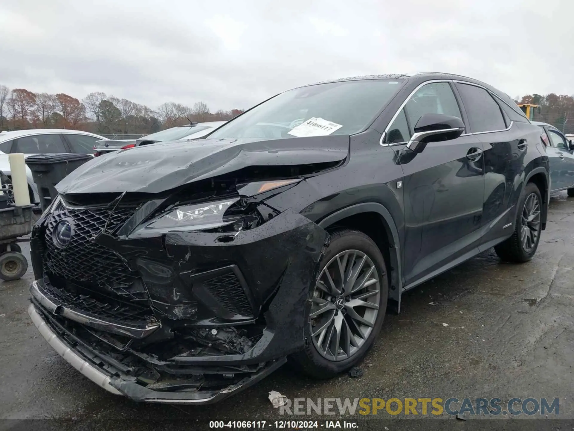 2 fotografías del automóvil dañado 2T2YGMDA0NC090381 LEXUS RX 450H 2022