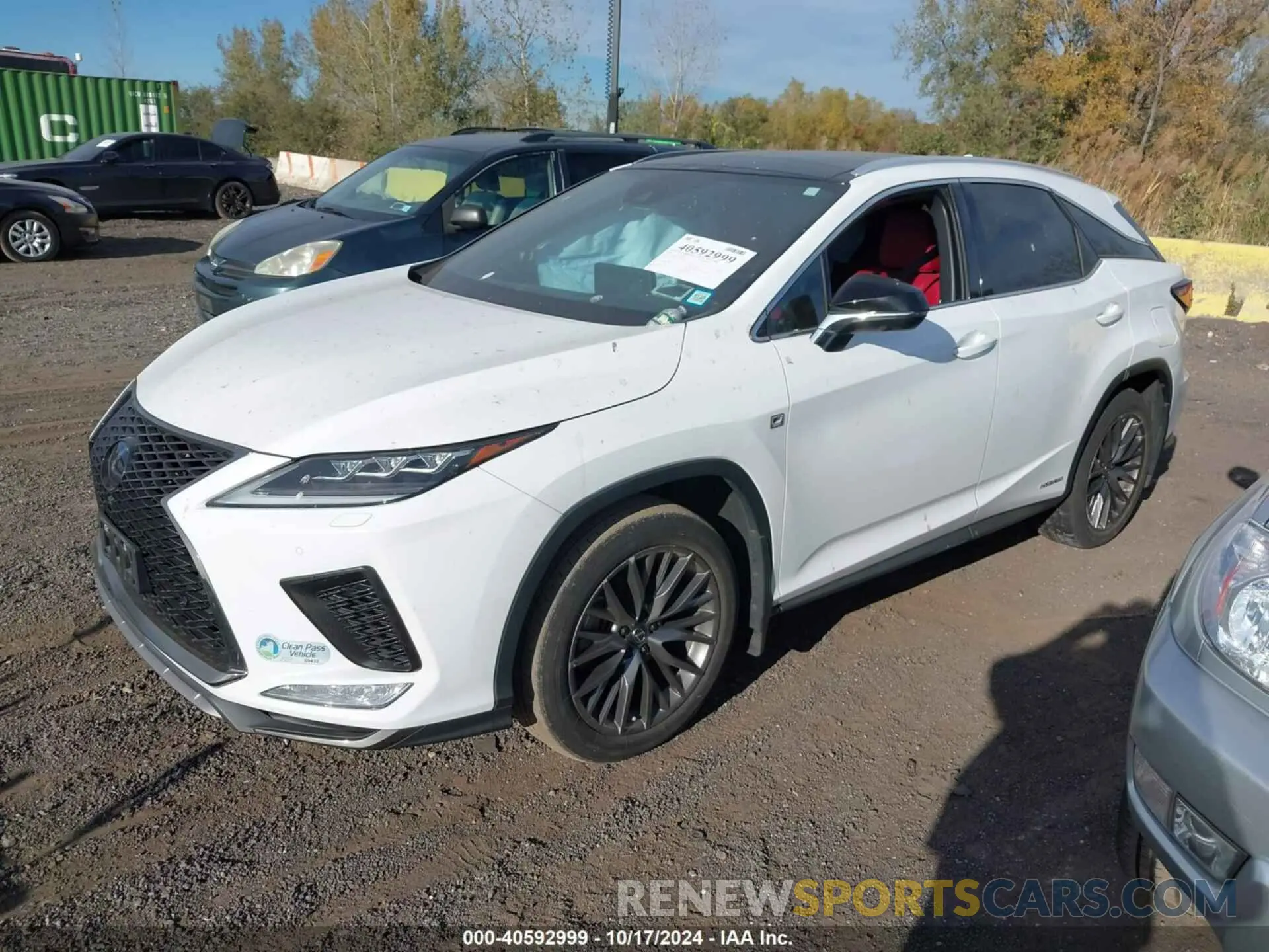 2 fotografías del automóvil dañado 2T2YGMDA5NC078274 LEXUS RX 450H 2022