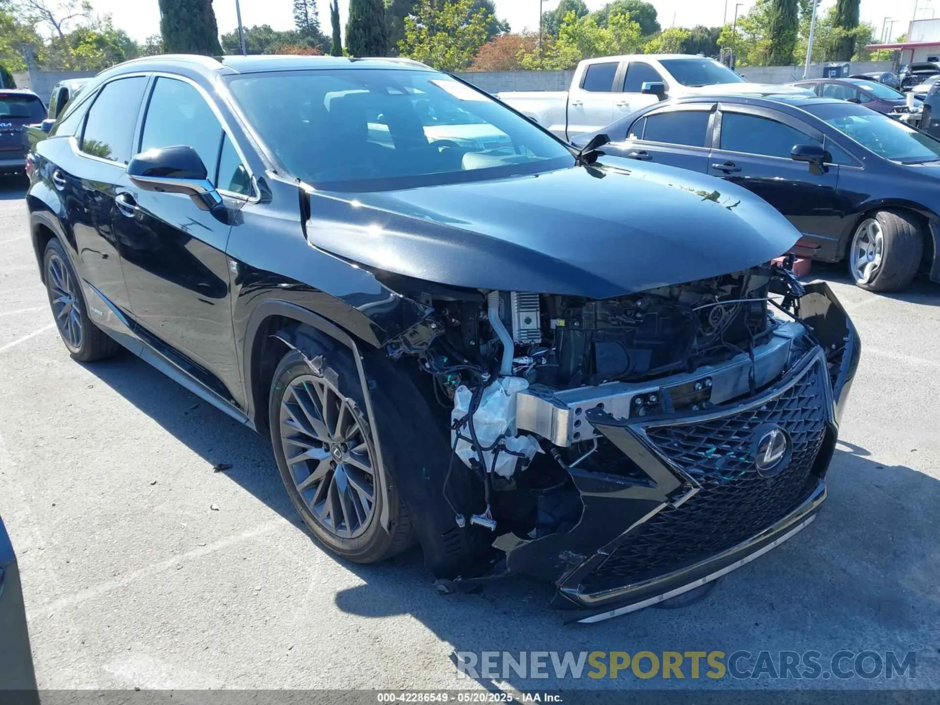 1 fotografías del automóvil dañado 2T2YGMDA8NC082951 LEXUS RX 450H 2022