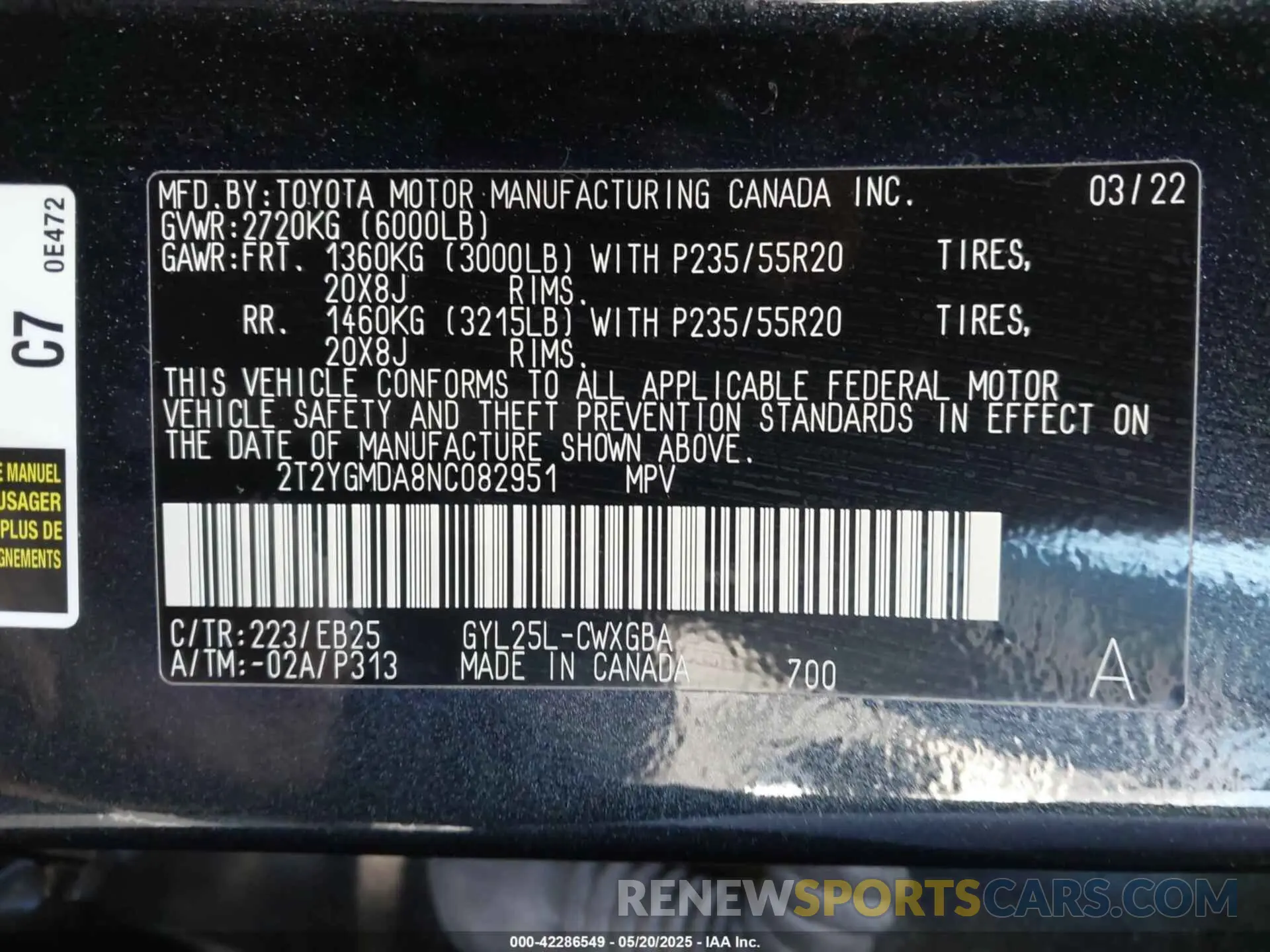 9 fotografías del automóvil dañado 2T2YGMDA8NC082951 LEXUS RX 450H 2022