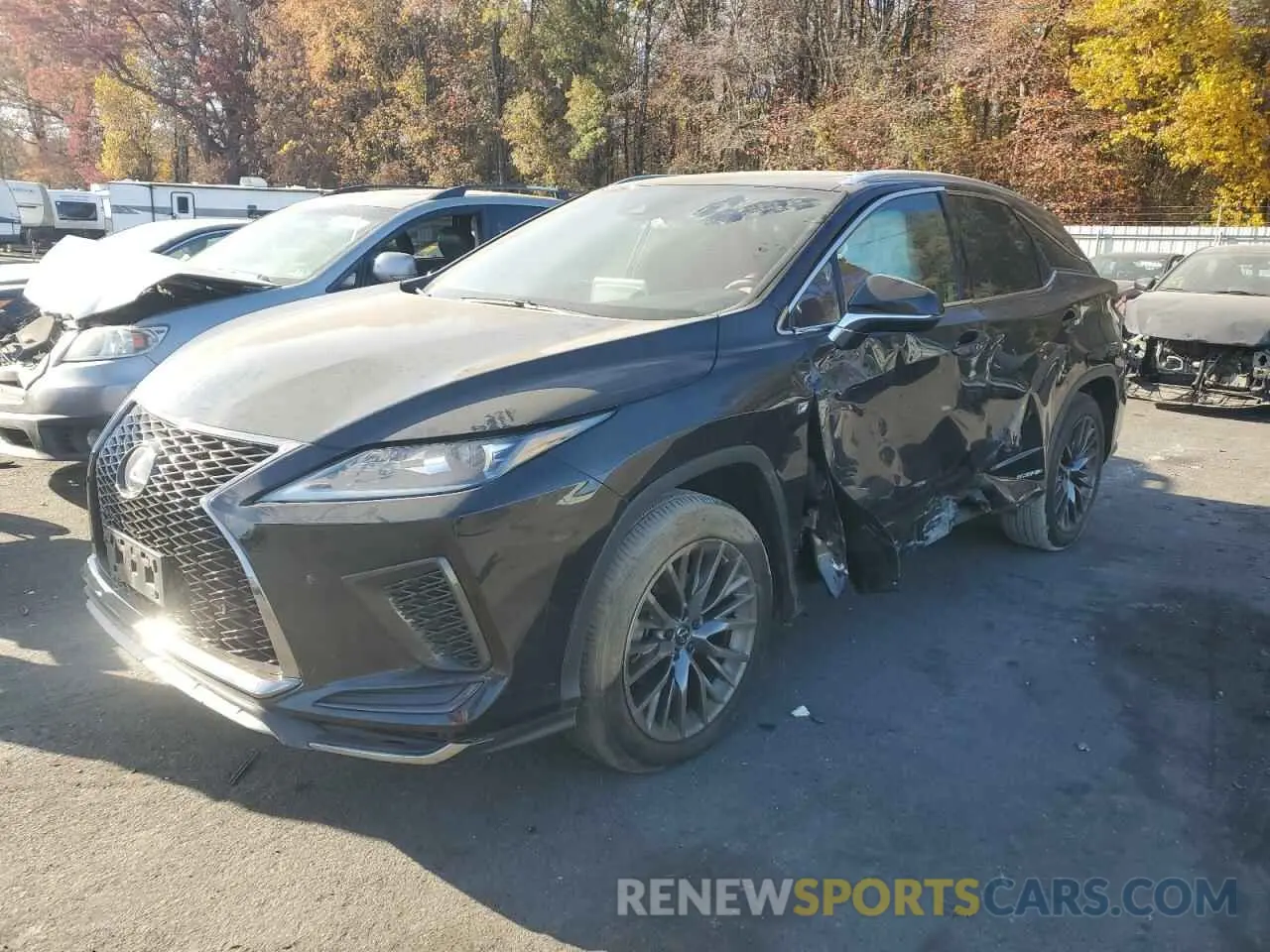 1 fotografías del automóvil dañado 2T2SGMDAXMC062513 LEXUS RX 450H F 2021