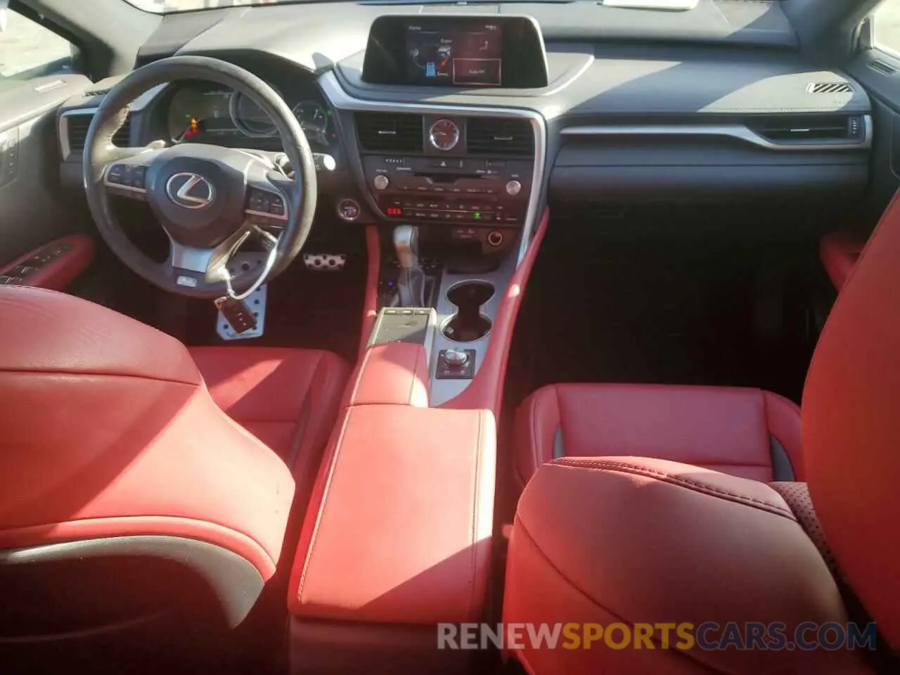 8 fotografías del automóvil dañado 2T2SGMDAXMC062513 LEXUS RX 450H F 2021