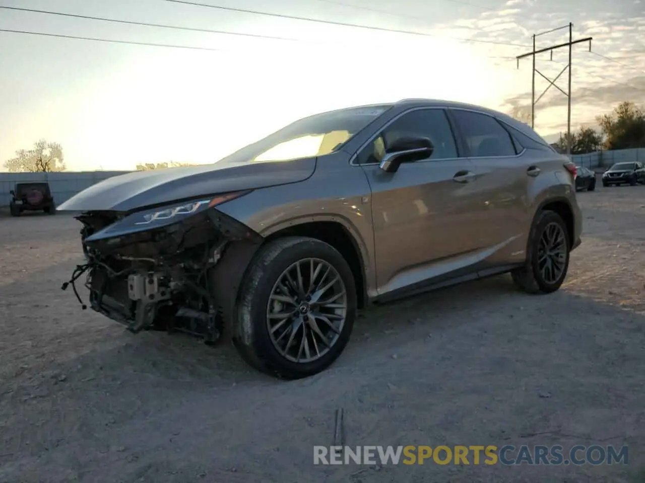 1 fotografías del automóvil dañado 2T2YGMDAXNC080182 LEXUS RX 450H F 2022