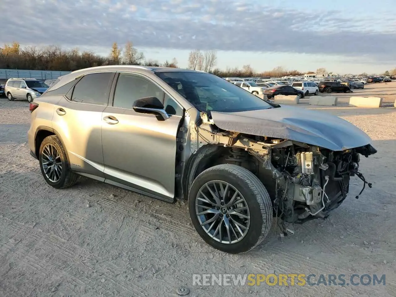 4 fotografías del automóvil dañado 2T2YGMDAXNC080182 LEXUS RX 450H F 2022