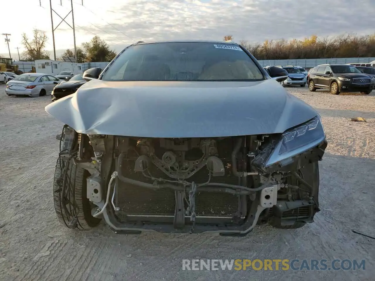 5 fotografías del automóvil dañado 2T2YGMDAXNC080182 LEXUS RX 450H F 2022