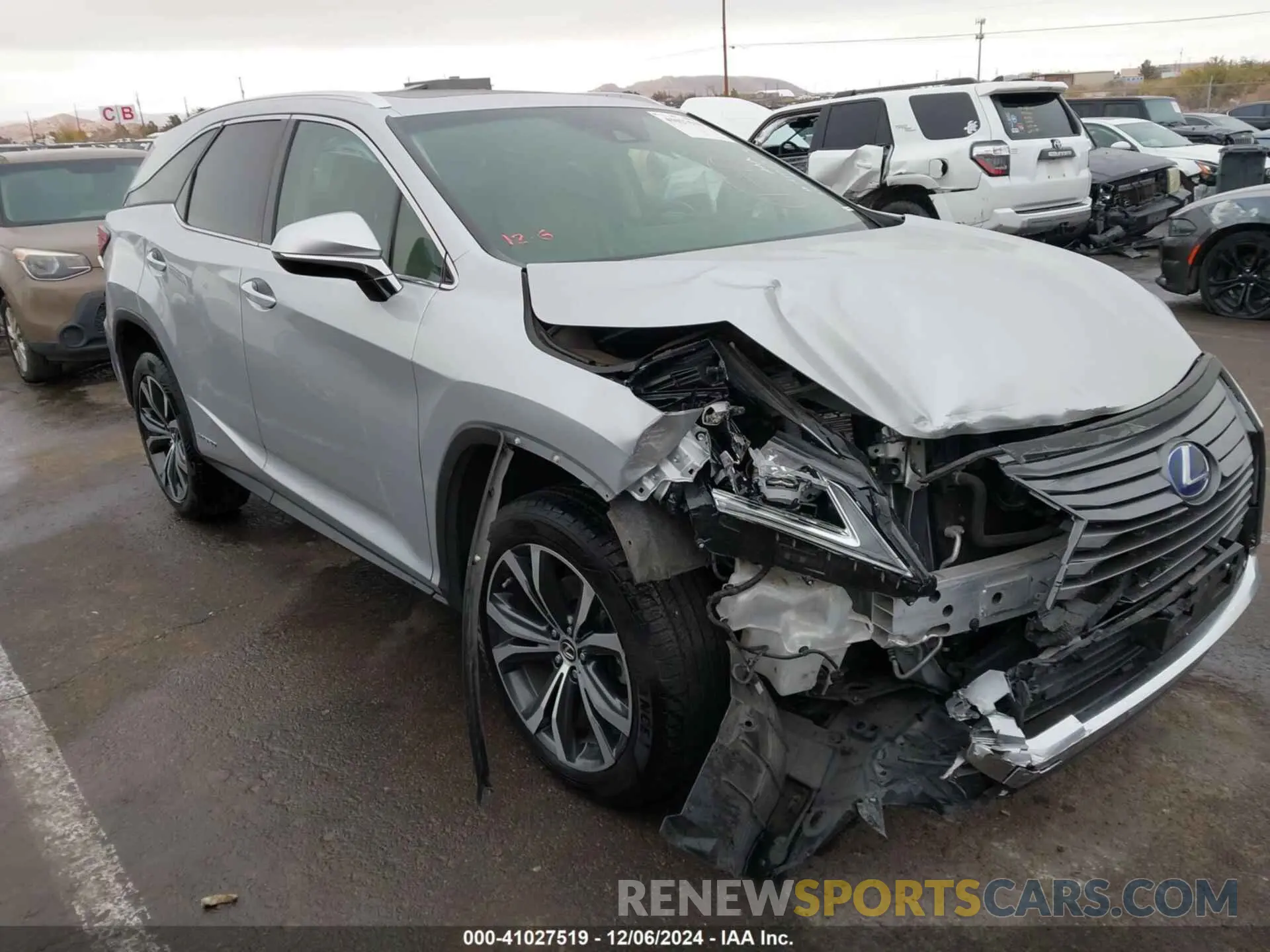 1 fotografías del automóvil dañado JTJDGKCA4K2007616 LEXUS RX 450HL 2019