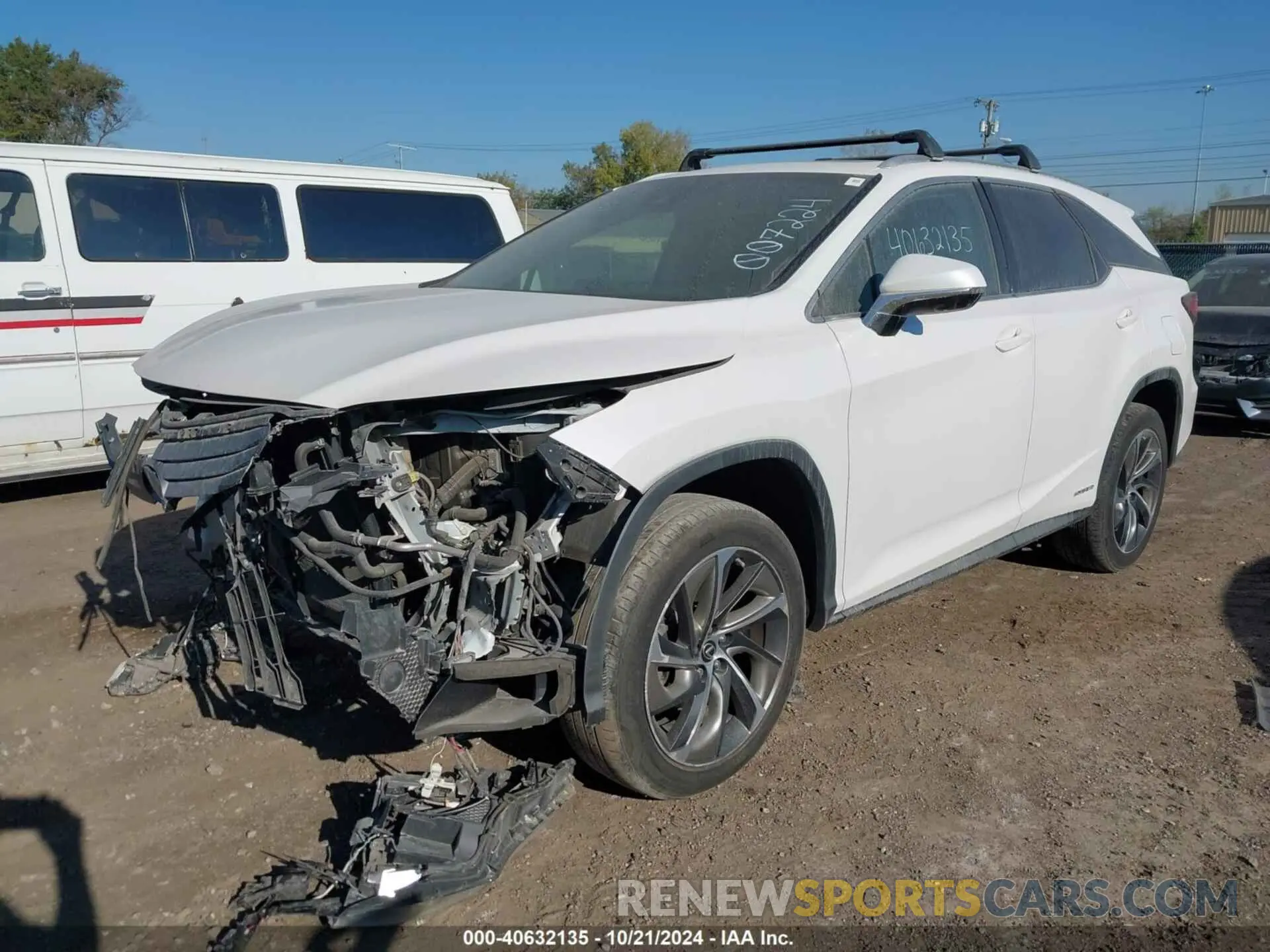 2 fotografías del automóvil dañado JTJDGKCA9K2007224 LEXUS RX 450HL 2019