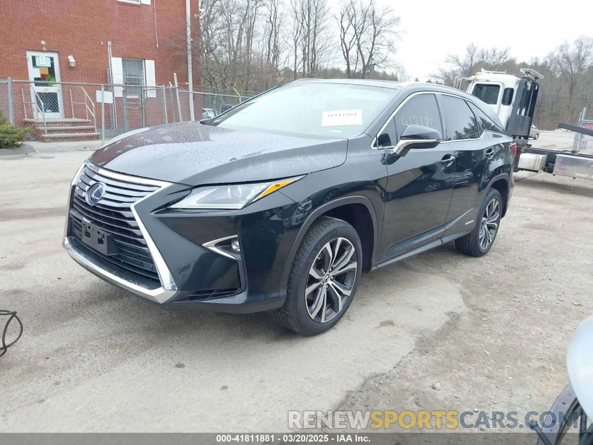 2 fotografías del automóvil dañado JTJDGKCAXK2008737 LEXUS RX 450HL 2019