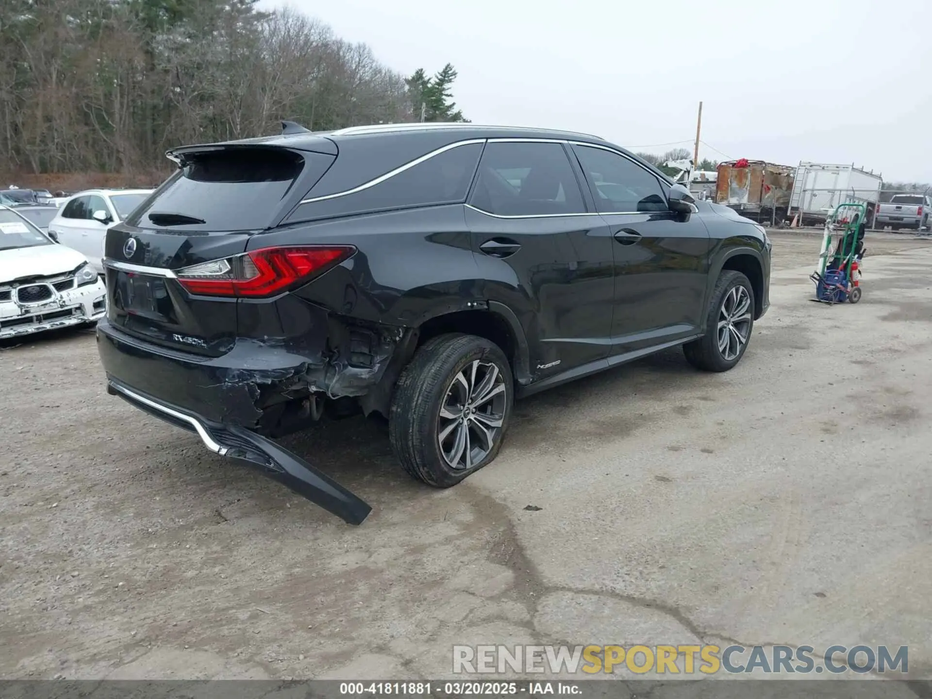4 fotografías del automóvil dañado JTJDGKCAXK2008737 LEXUS RX 450HL 2019