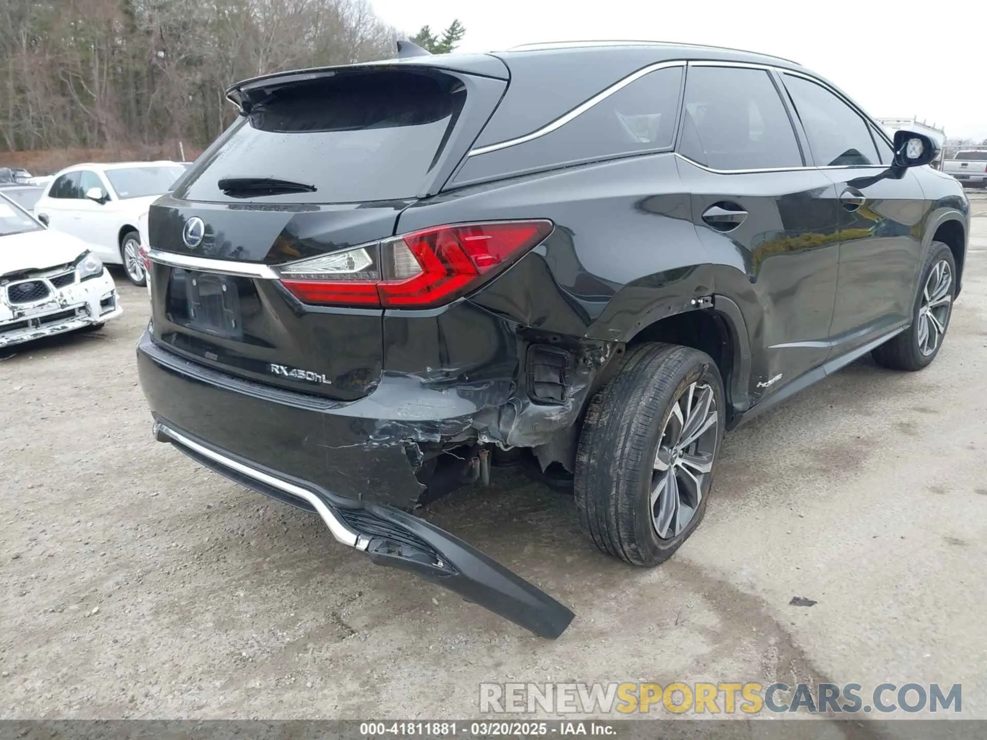 6 fotografías del automóvil dañado JTJDGKCAXK2008737 LEXUS RX 450HL 2019