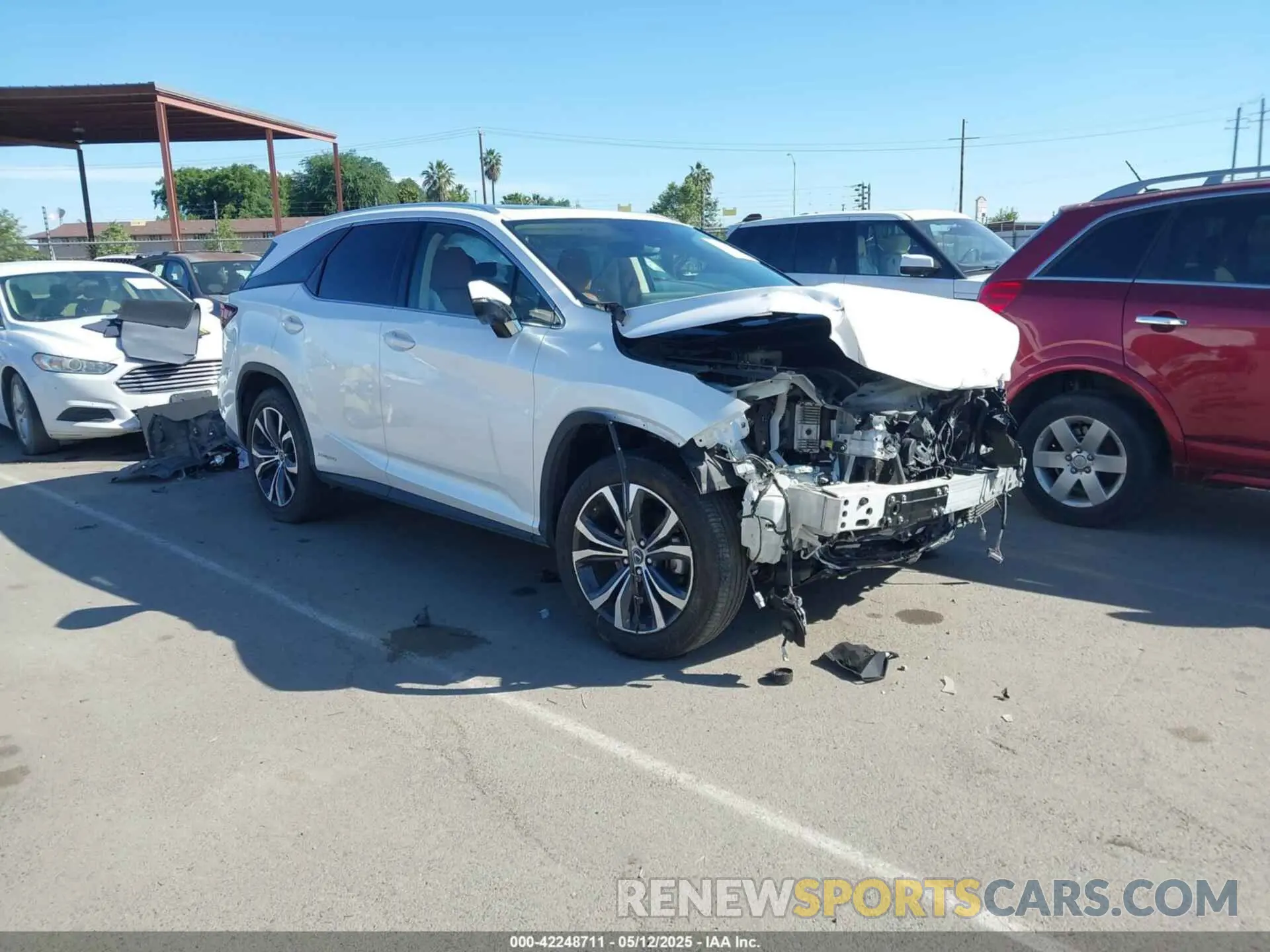 1 fotografías del automóvil dañado JTJHGKFA5M2020102 LEXUS RX 450HL 2021
