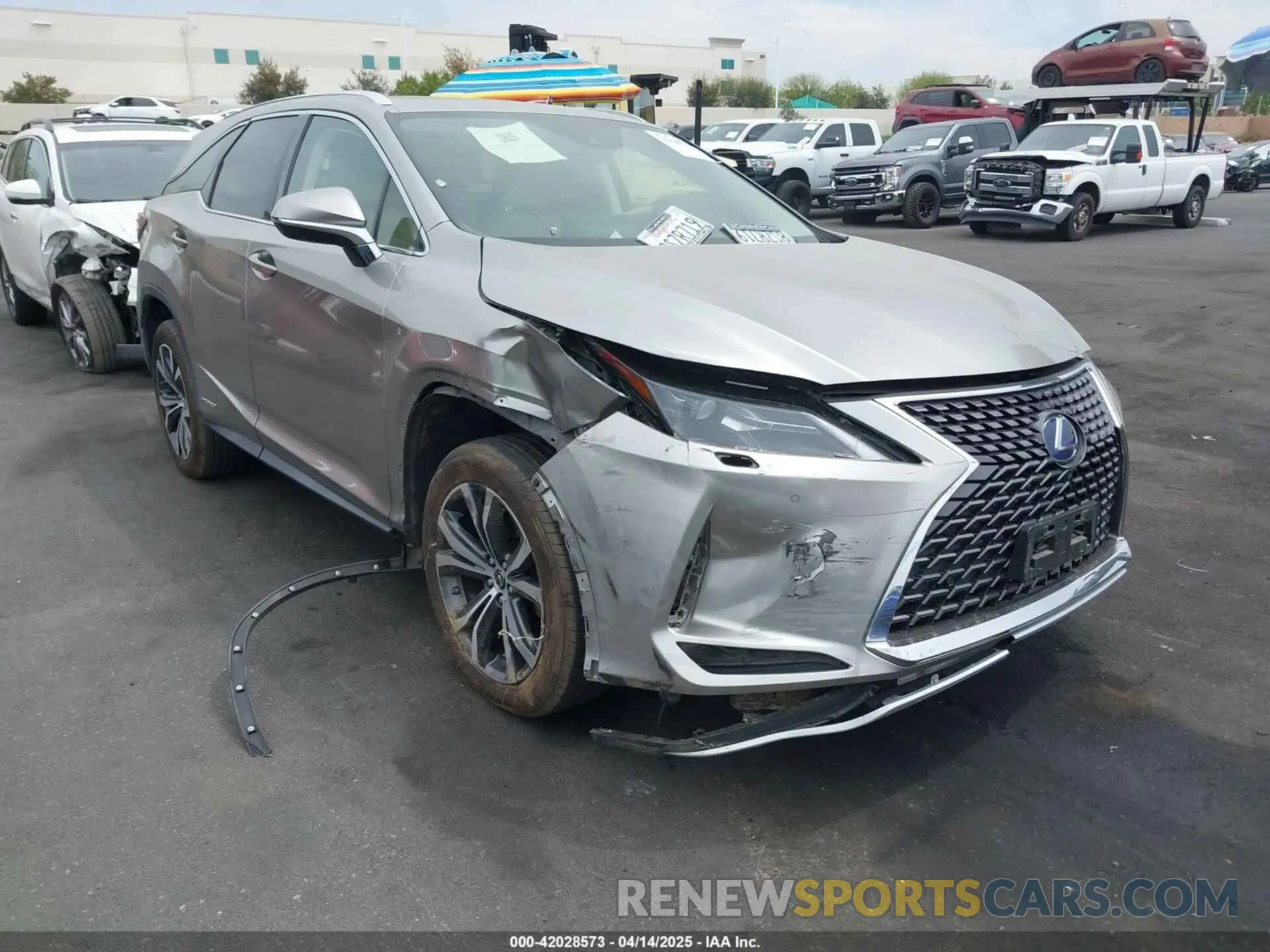 1 fotografías del automóvil dañado JTJHGKFA8M2015993 LEXUS RX 450HL 2021