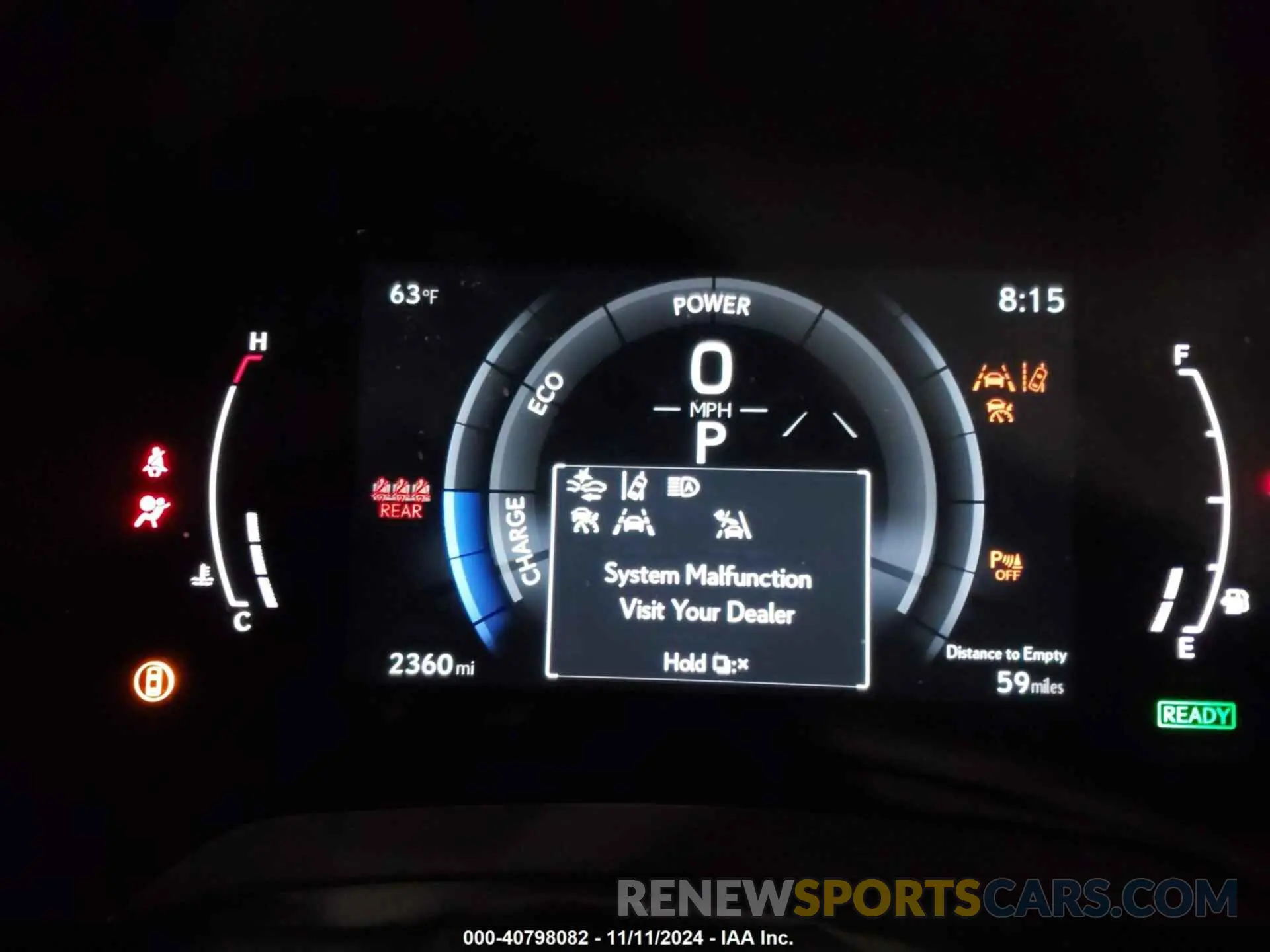 7 fotografías del automóvil dañado 2T2BCMEA4RC015009 LEXUS RX 500H 2024