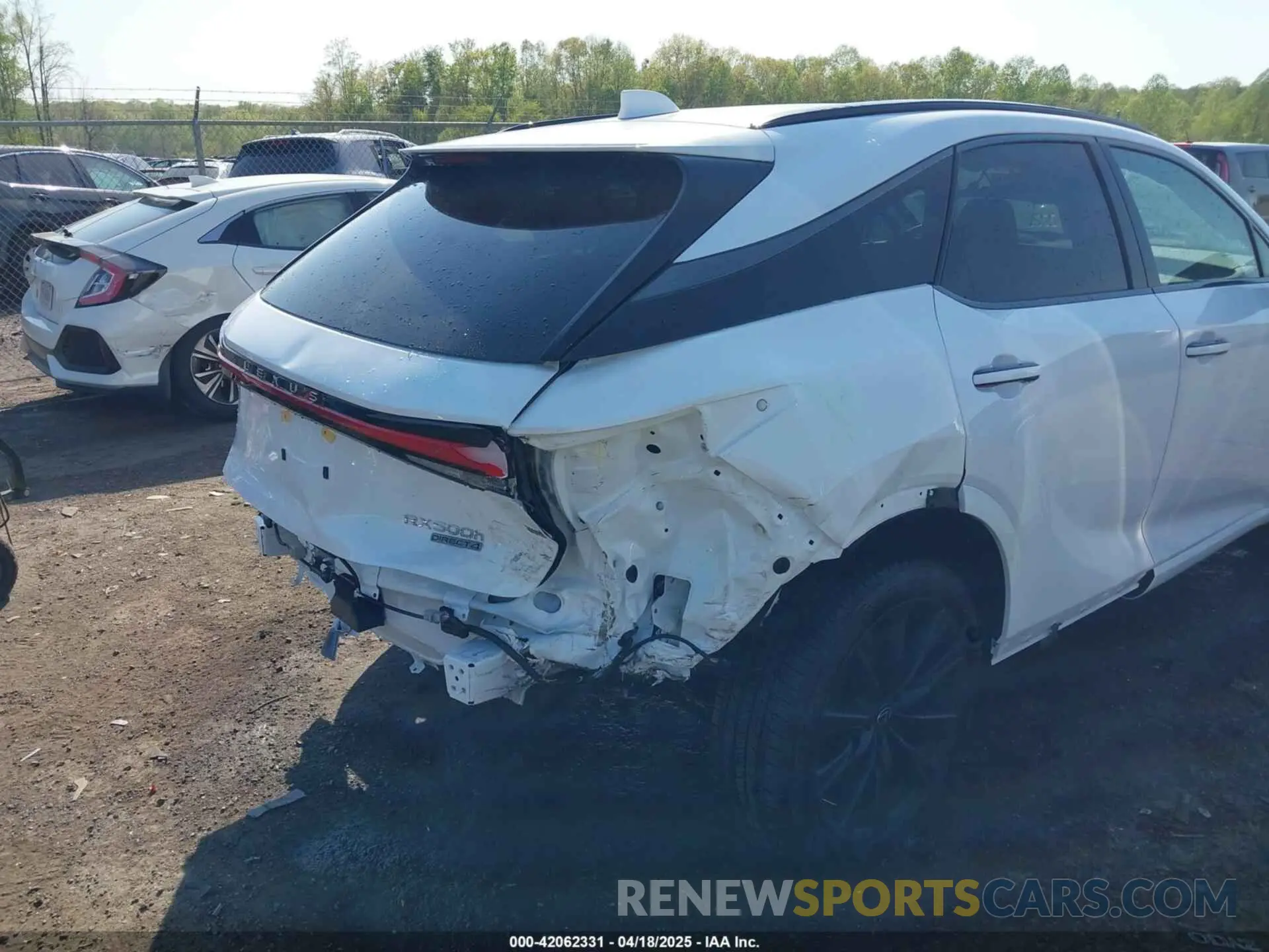 6 fotografías del automóvil dañado 2T2BCMEAXSC021242 LEXUS RX 500H 2025