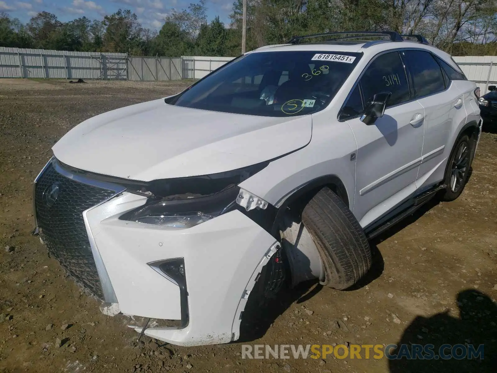2 fotografías del automóvil dañado 2T2BZMCA0KC208426 LEXUS RX350 2019