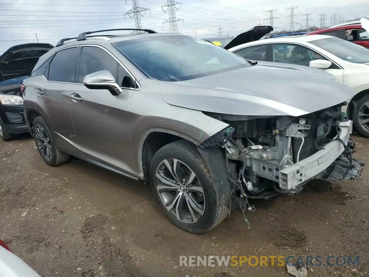 4 fotografías del automóvil dañado 2T2ZZMCA3KC151282 LEXUS RX350 2019