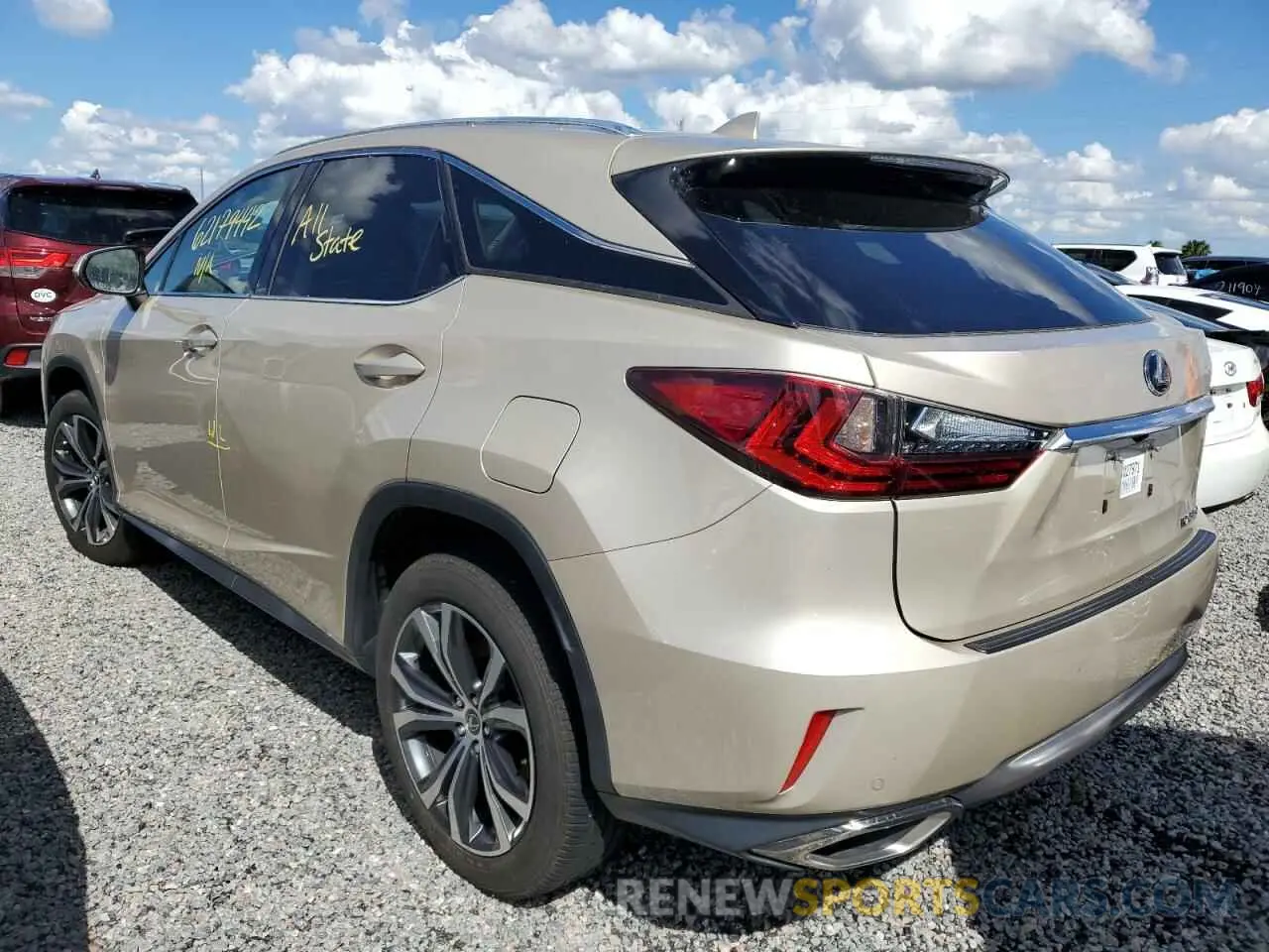 3 fotografías del automóvil dañado 2T2ZZMCA5KC145368 LEXUS RX350 2019