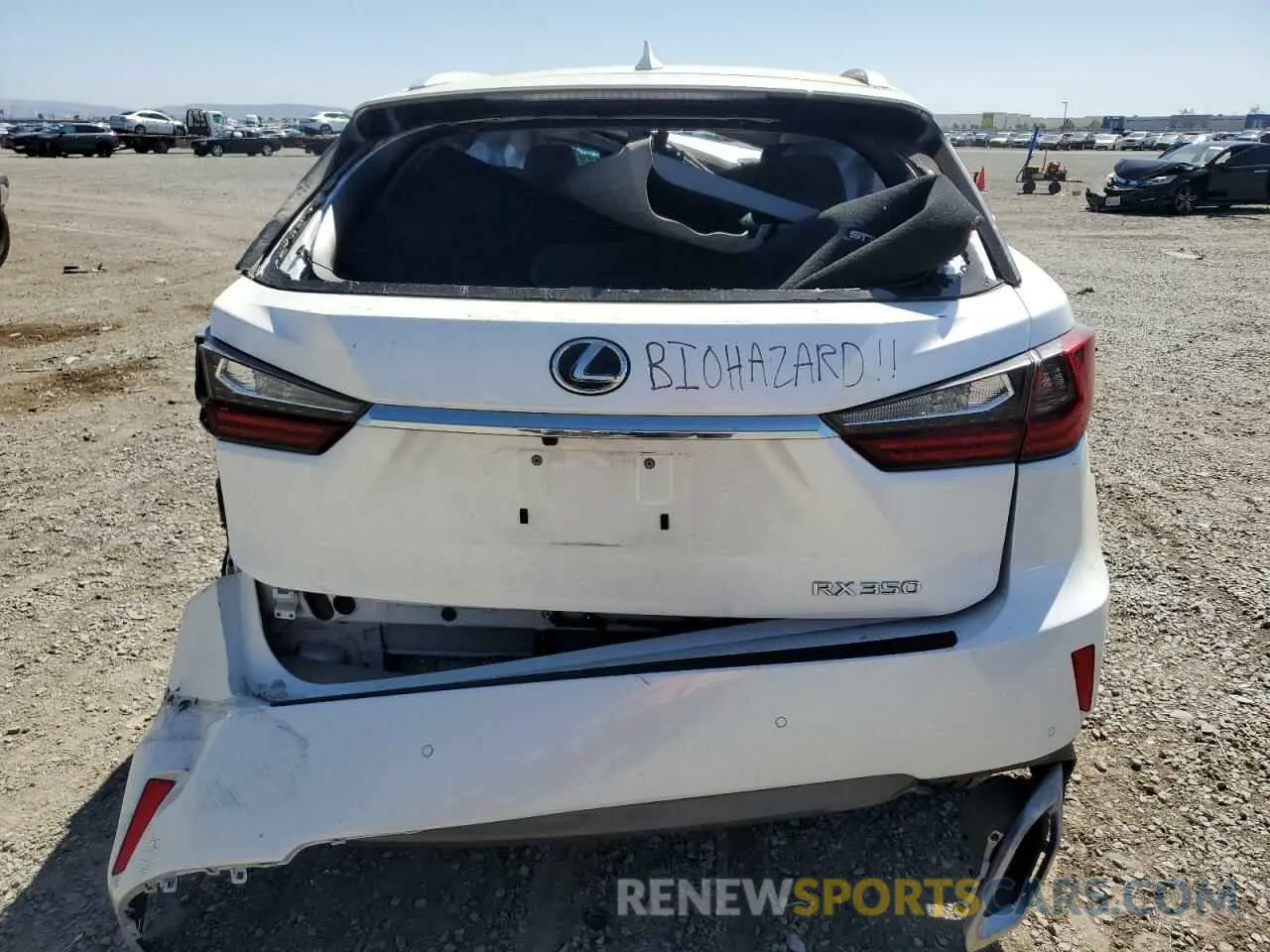 6 fotografías del automóvil dañado 2T2ZZMCA7KC120617 LEXUS RX350 2019