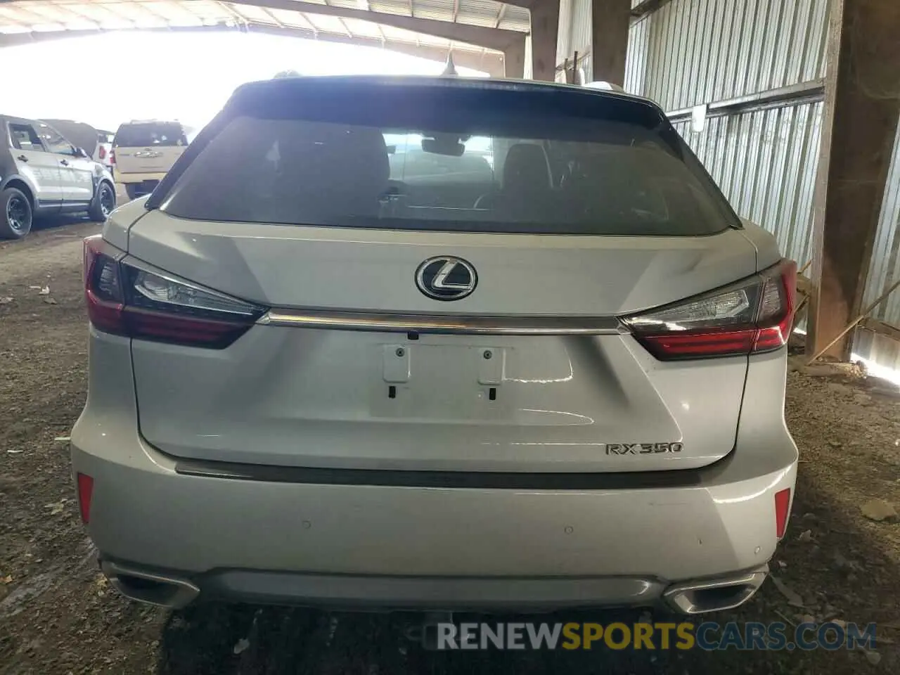 6 fotografías del automóvil dañado 2T2ZZMCA8KC133084 LEXUS RX350 2019