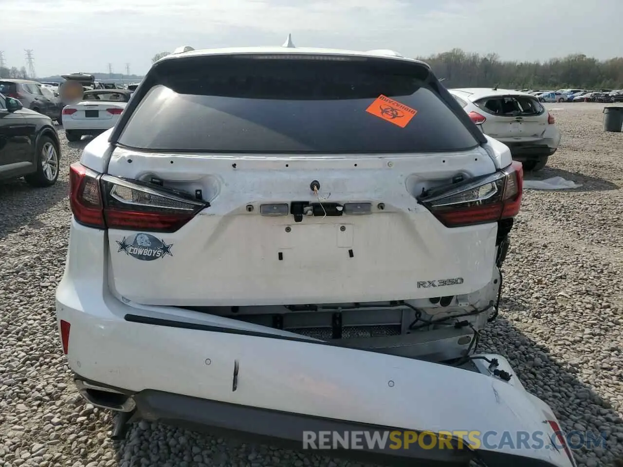 6 fotografías del automóvil dañado 2T2ZZMCA8KC140455 LEXUS RX350 2019