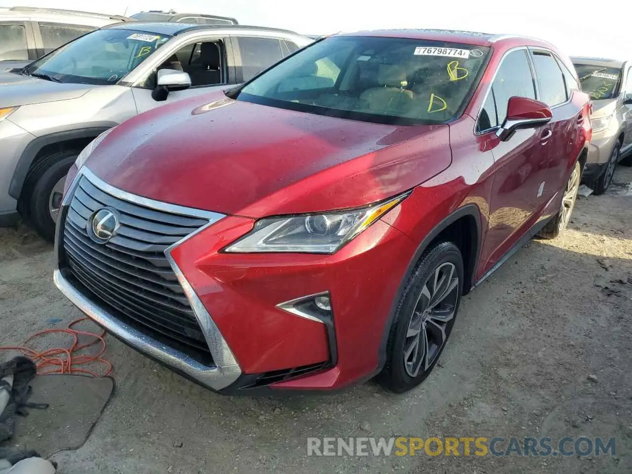 1 fotografías del automóvil dañado JTJGZKCA7K2012848 LEXUS RX350 2019