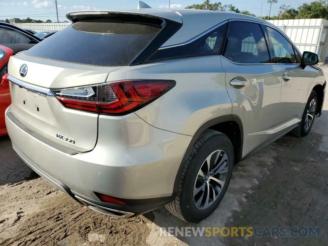 3 fotografías del automóvil dañado 2T2AZMAA7LC169169 LEXUS RX350 2020
