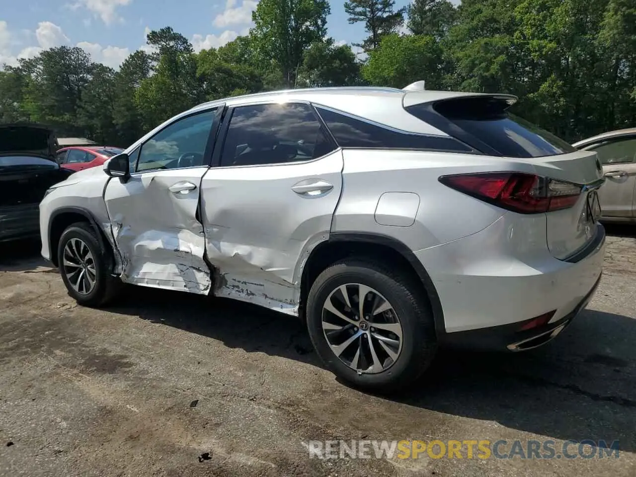 2 fotografías del automóvil dañado 2T2AZMAA9LC179332 LEXUS RX350 2020