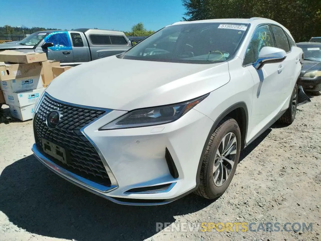 2 fotografías del automóvil dañado 2T2AZMDA7LC249664 LEXUS RX350 2020