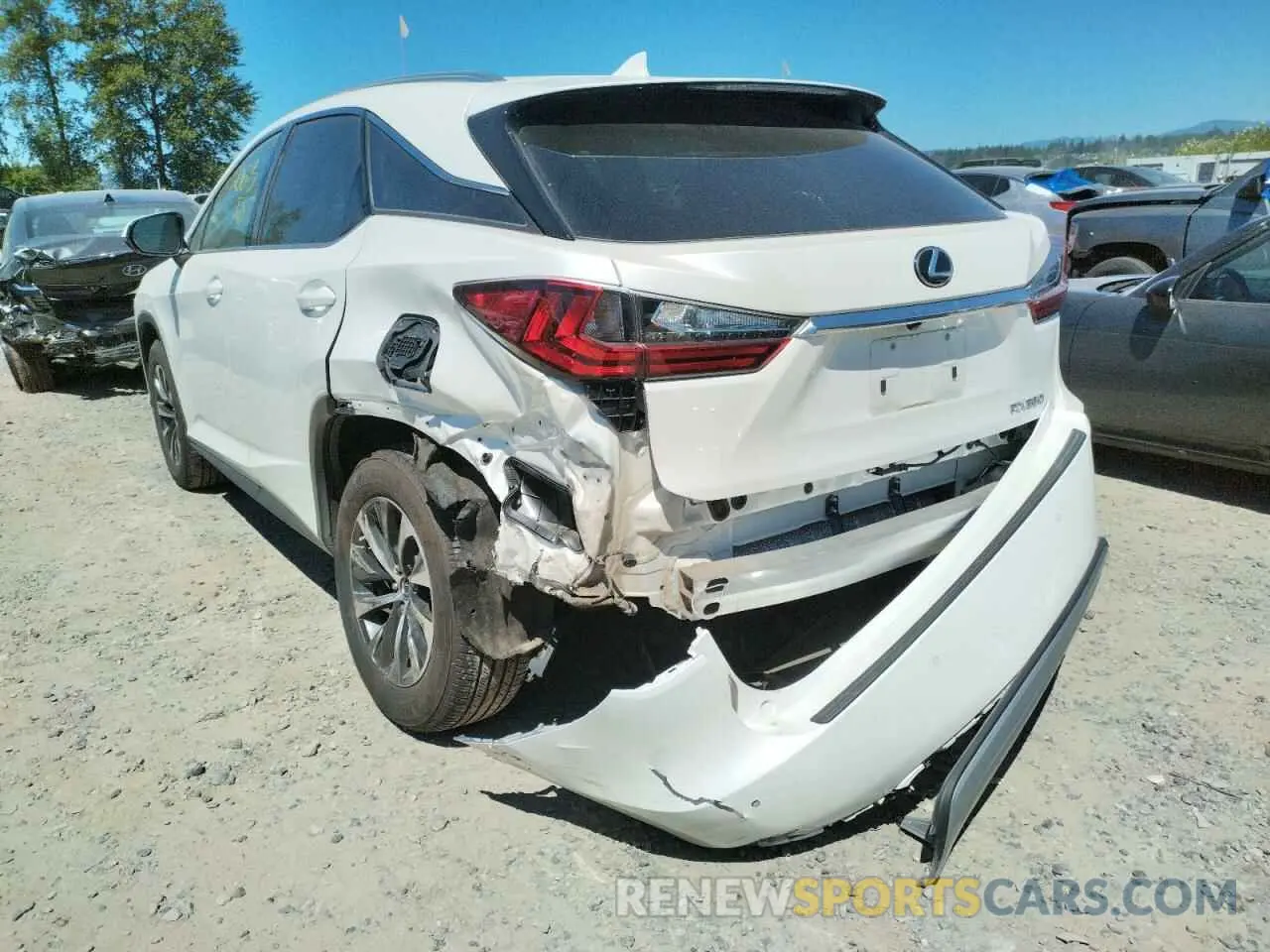 3 fotografías del automóvil dañado 2T2AZMDA7LC249664 LEXUS RX350 2020