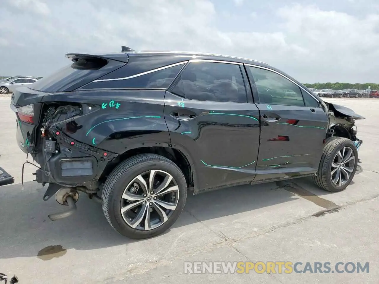 3 fotografías del automóvil dañado 2T2HZMAA0LC161879 LEXUS RX350 2020