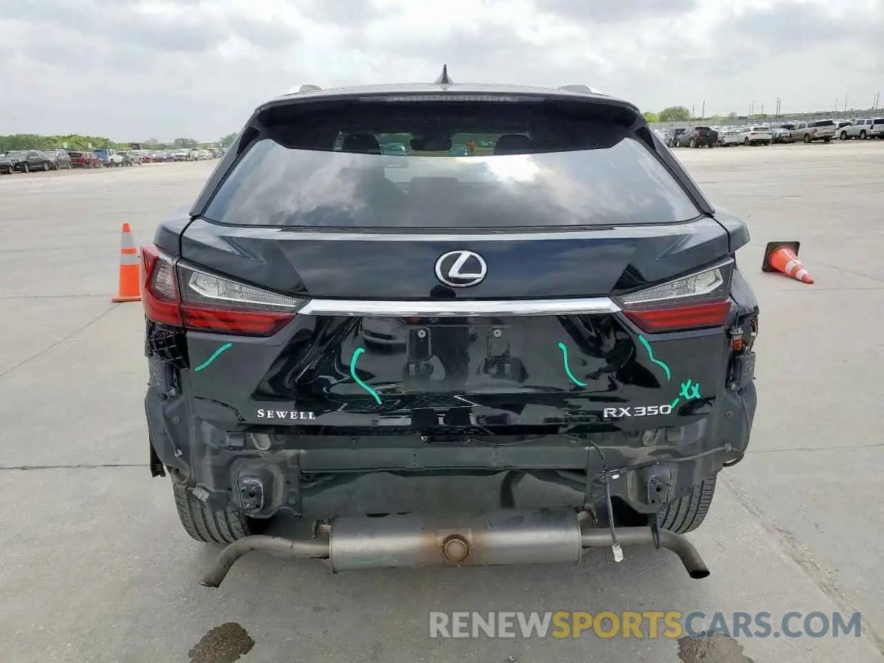 6 fotografías del automóvil dañado 2T2HZMAA0LC161879 LEXUS RX350 2020