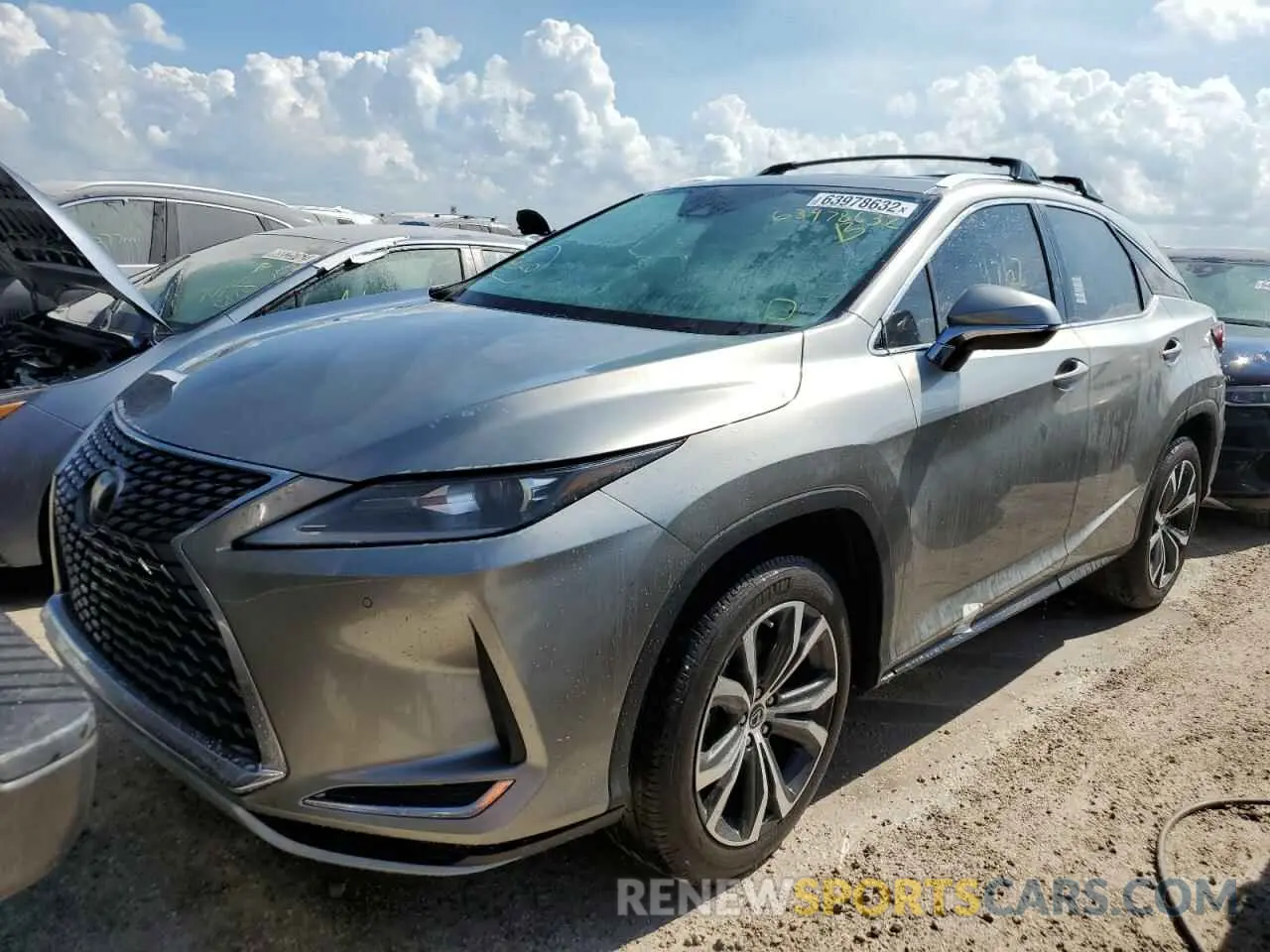 2 fotografías del automóvil dañado 2T2HZMAA0LC166127 LEXUS RX350 2020