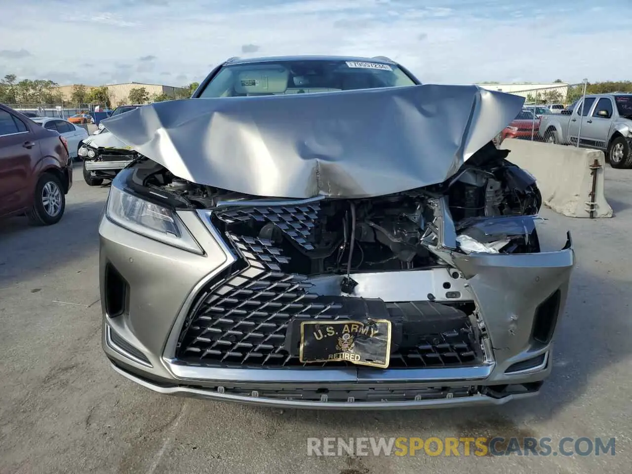 5 fotografías del automóvil dañado 2T2HZMAA1LC174818 LEXUS RX350 2020
