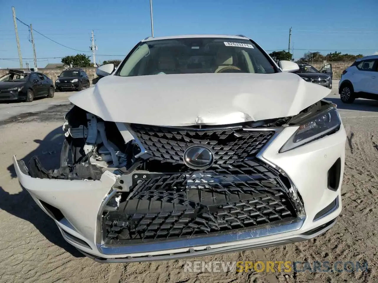 5 fotografías del automóvil dañado 2T2HZMAA4LC160671 LEXUS RX350 2020