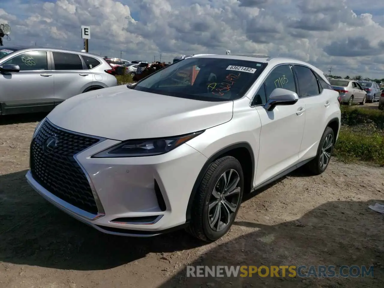 2 fotografías del automóvil dañado 2T2HZMAA6LC151521 LEXUS RX350 2020