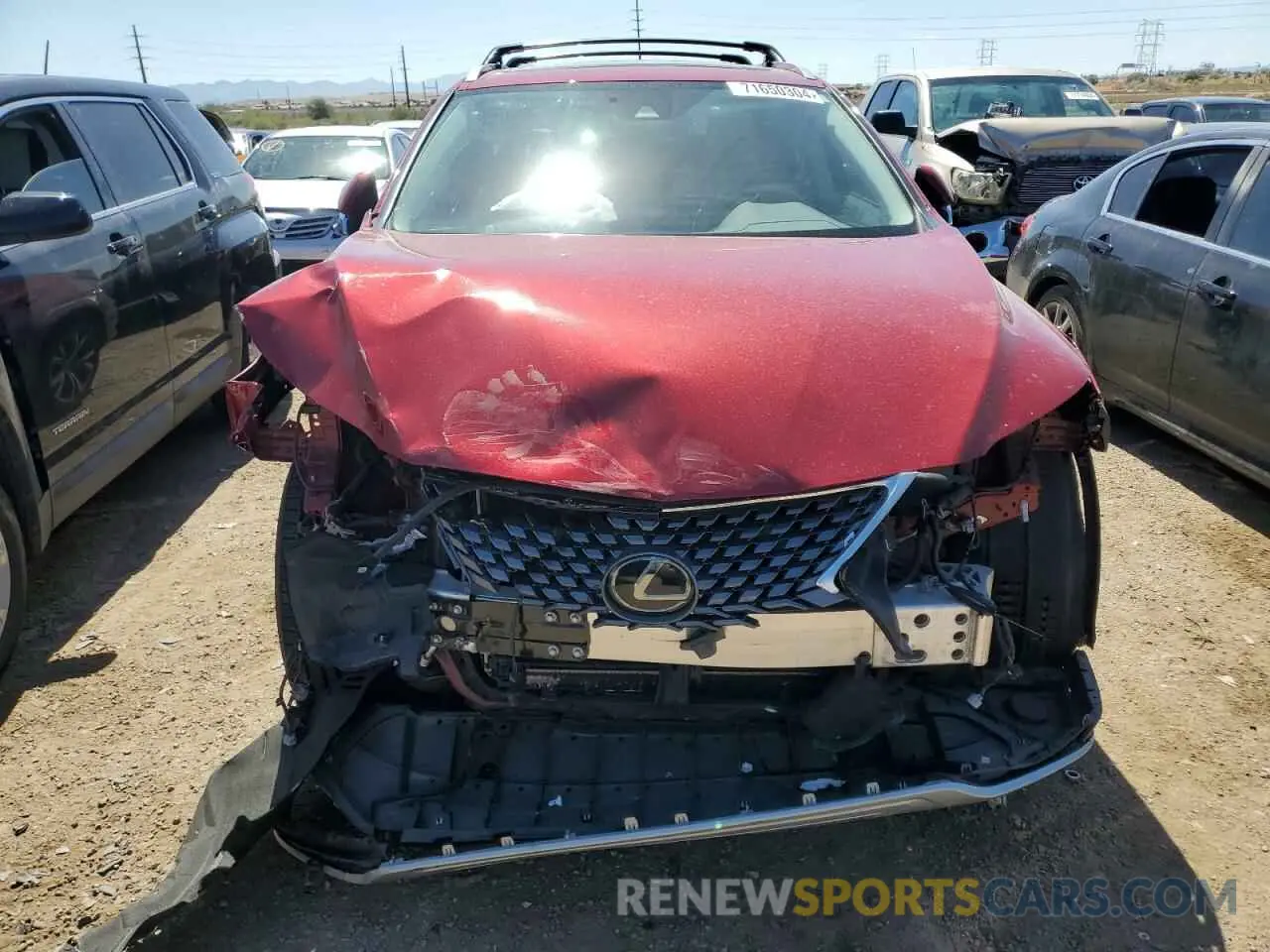 5 fotografías del automóvil dañado 2T2HZMAA8LC162004 LEXUS RX350 2020