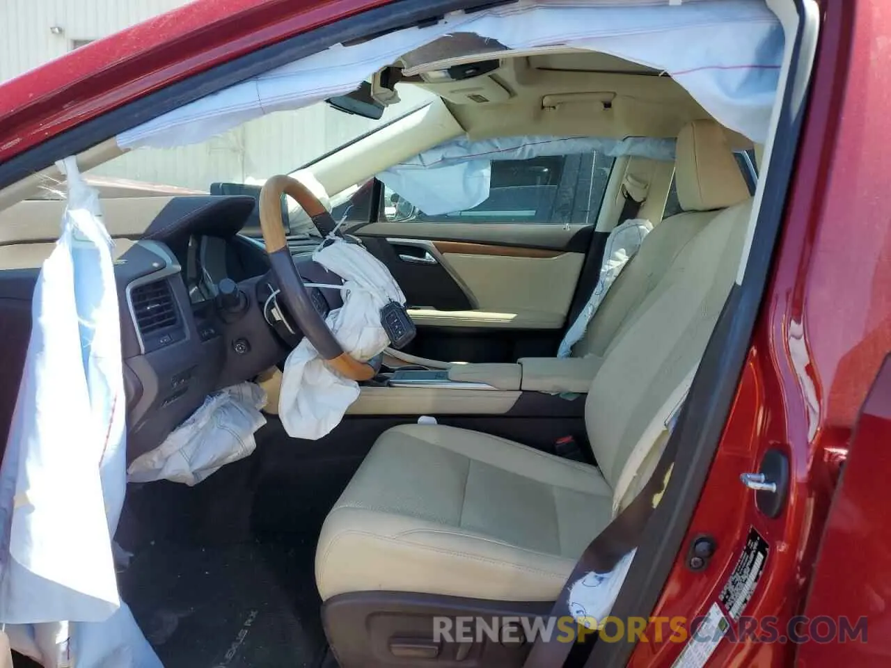7 fotografías del automóvil dañado 2T2HZMAA8LC162004 LEXUS RX350 2020