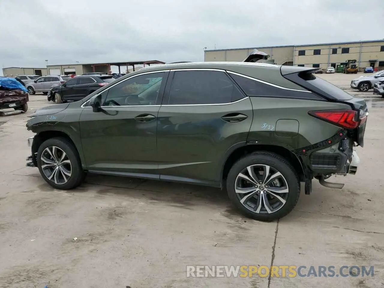 2 fotografías del automóvil dañado 2T2HZMAA8LC162200 LEXUS RX350 2020