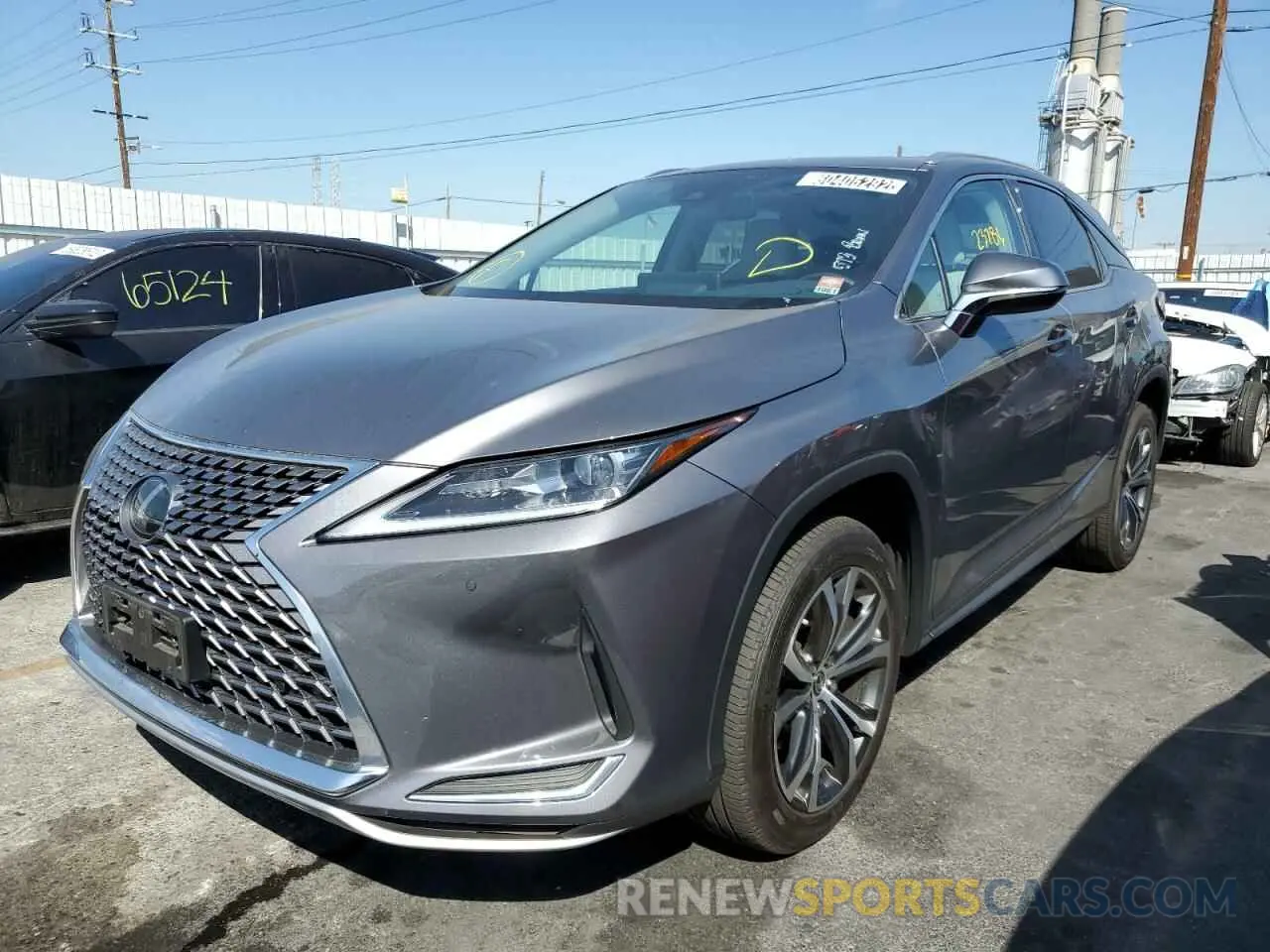 2 fotografías del automóvil dañado 2T2HZMAA9LC162450 LEXUS RX350 2020