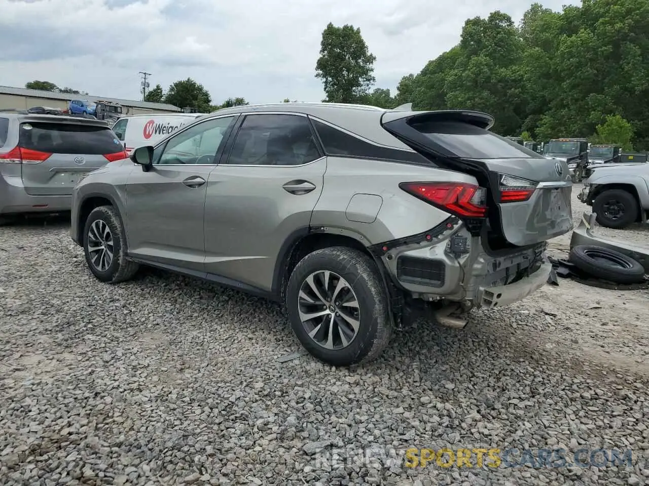 2 fotografías del automóvil dañado 2T2HZMDA1LC242563 LEXUS RX350 2020