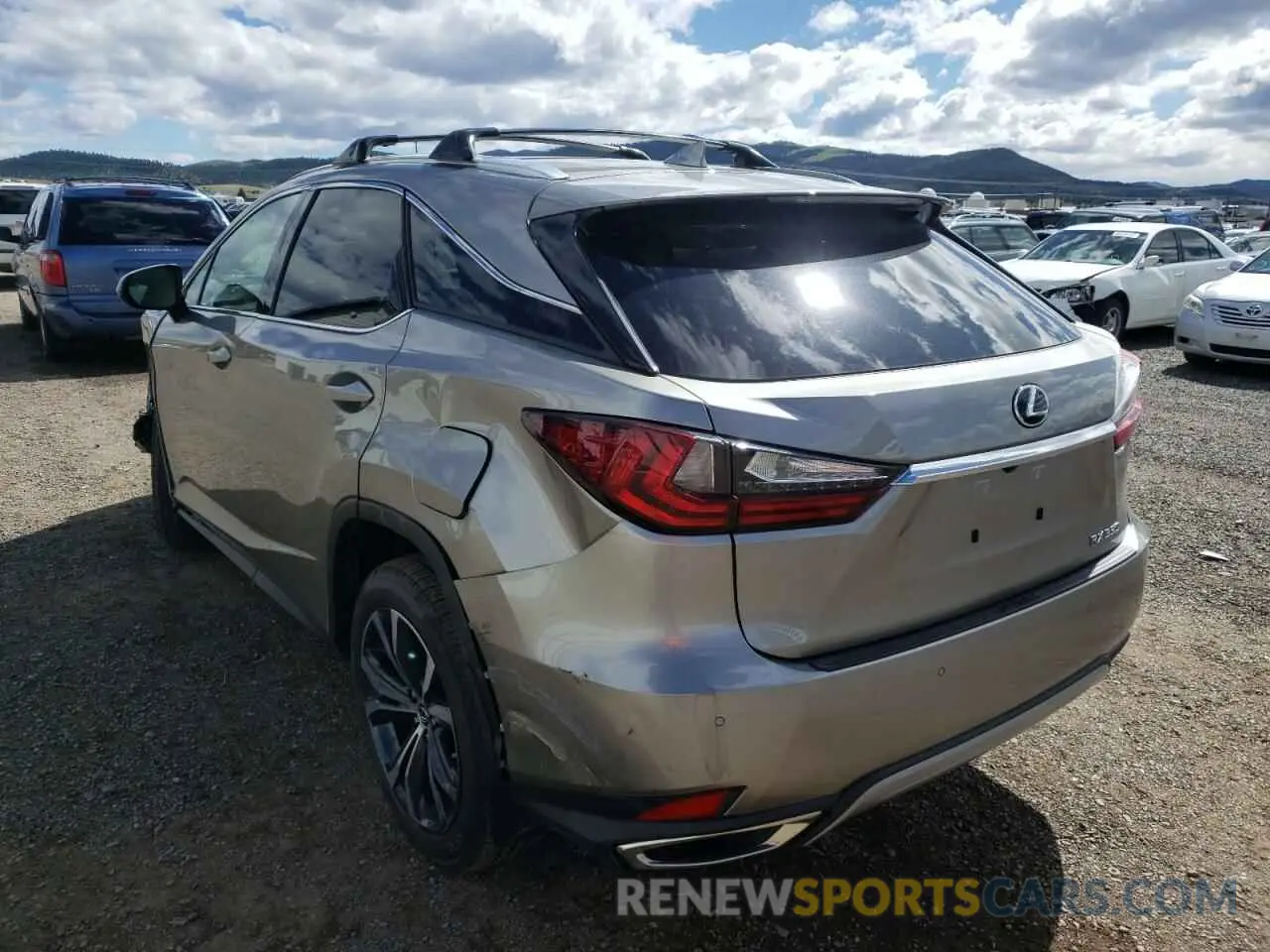 3 fotografías del automóvil dañado 2T2HZMDA2LC252423 LEXUS RX350 2020