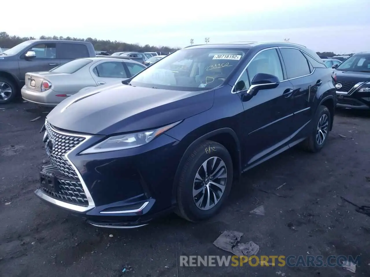 2 fotografías del automóvil dañado 2T2HZMDA5LC231162 LEXUS RX350 2020