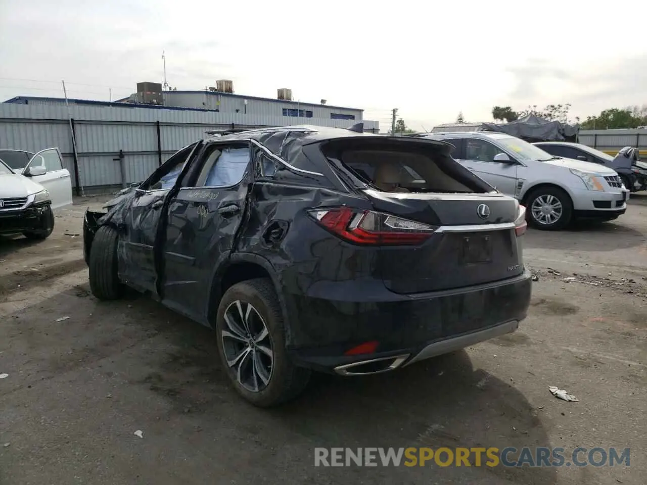 3 fotografías del automóvil dañado 2T2HZMDA7LC227761 LEXUS RX350 2020