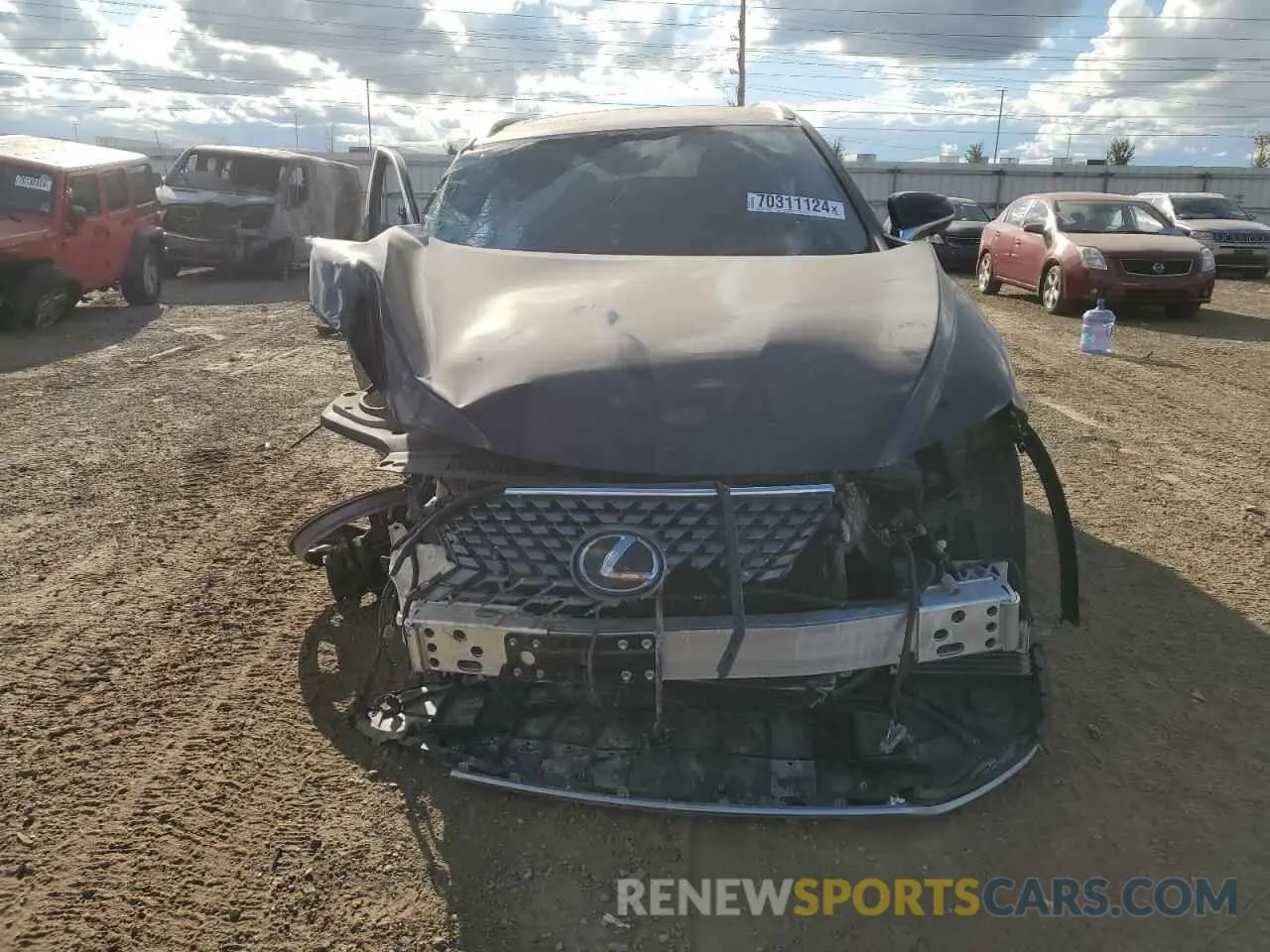 5 fotografías del automóvil dañado 2T2HZMDA7LC230675 LEXUS RX350 2020