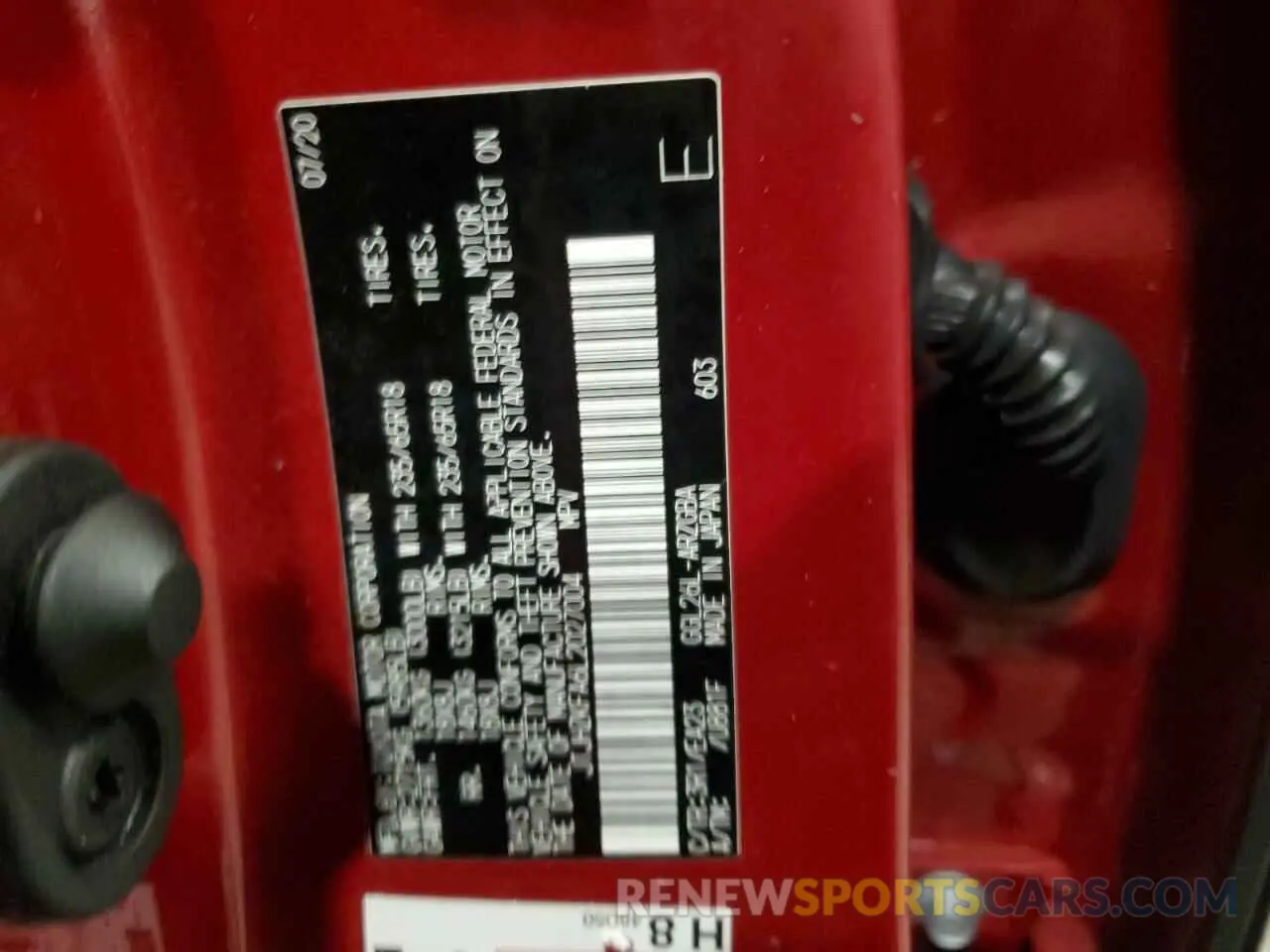 13 fotografías del automóvil dañado JTJHZKFA6L2027004 LEXUS RX350 2020