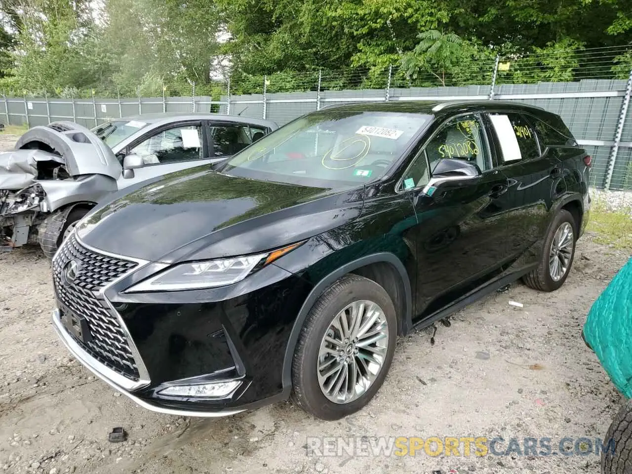2 fotografías del automóvil dañado JTJJZKFA3L2022263 LEXUS RX350 2020
